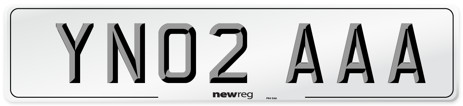 YN02 AAA Number Plate from New Reg